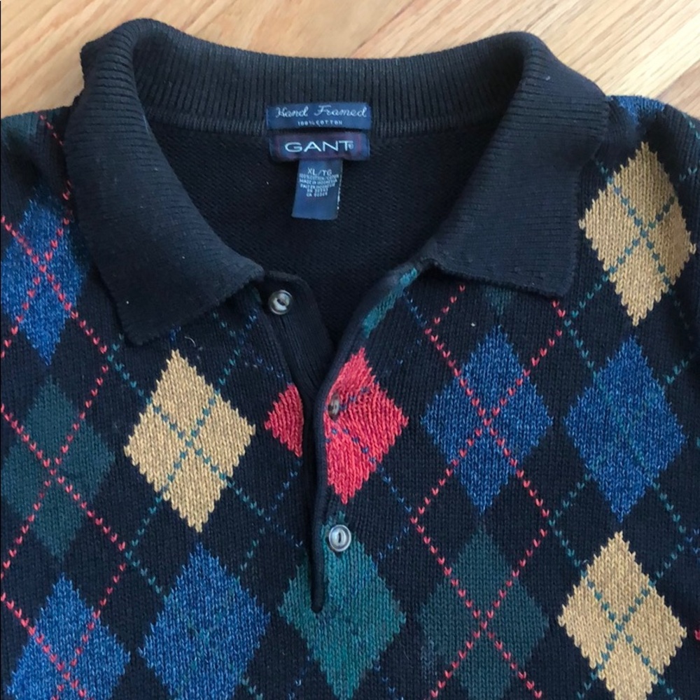 Vintage Gant Argyle Sweater View 4